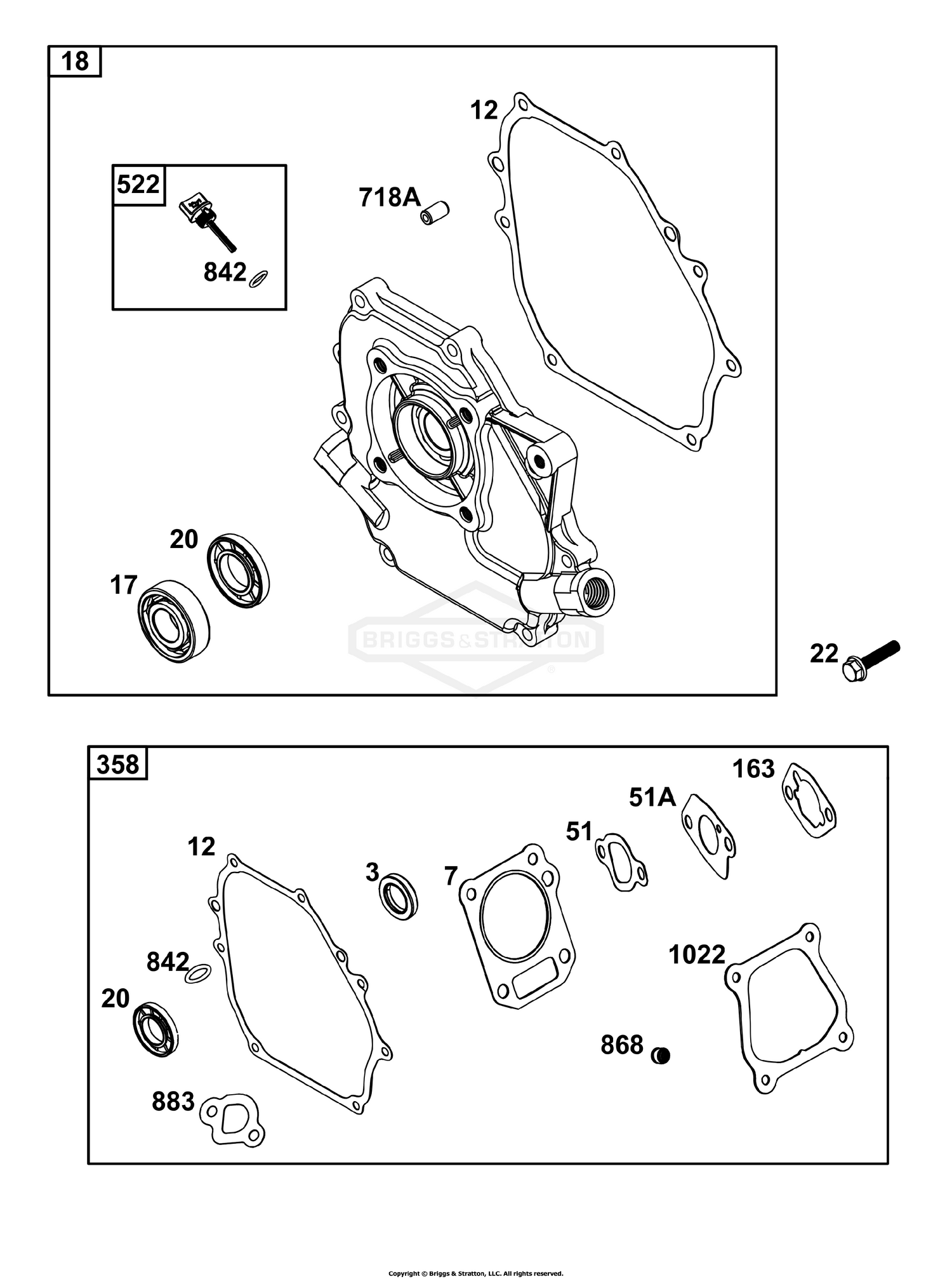 Crankcase Cover/Sump Group