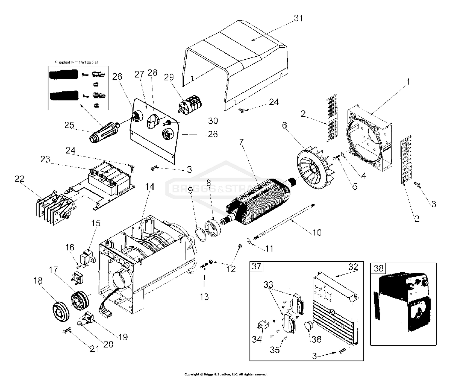 Alternator & Outlet Panel
