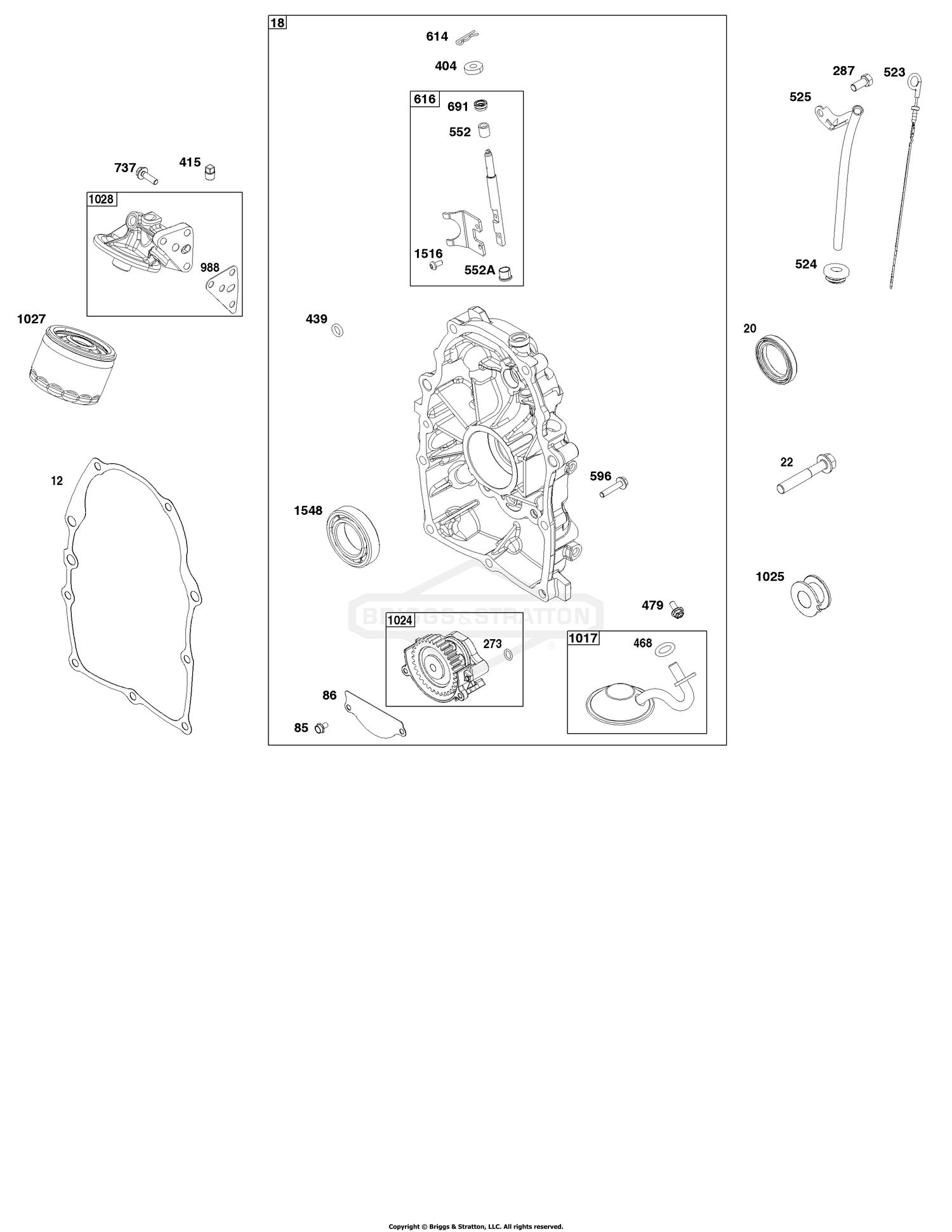 Crankcase Cover/Sump and Lubrication Group