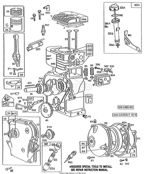 SECURA Starterkupplung kompatibel mit Briggs & Stratton 112212