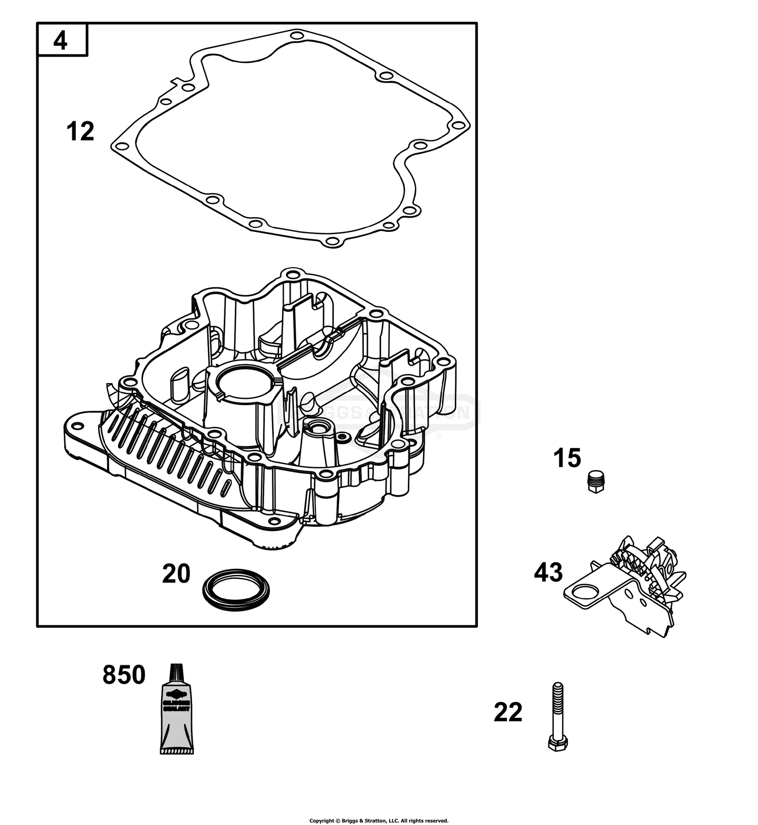 Crankcase Cover/Sump Group