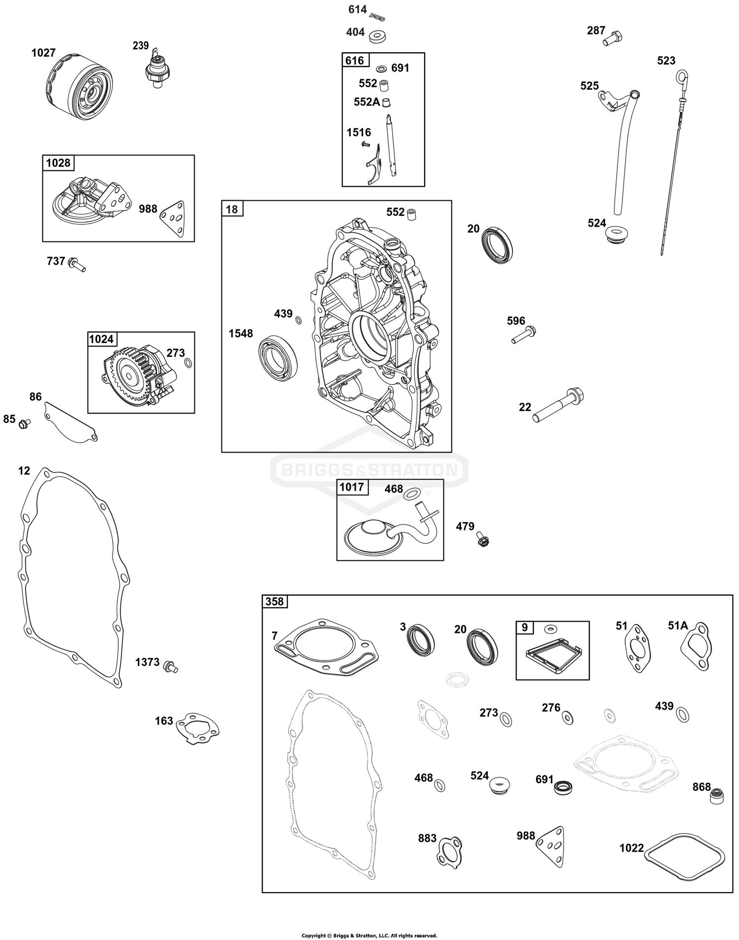 Crankcase Cover/Sump and Lubrication Group