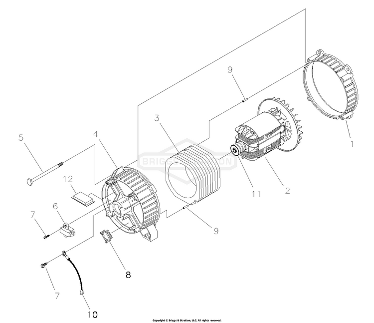 0302520 Briggs and Stratton Generator 4,000 Watt PartsWarehouse