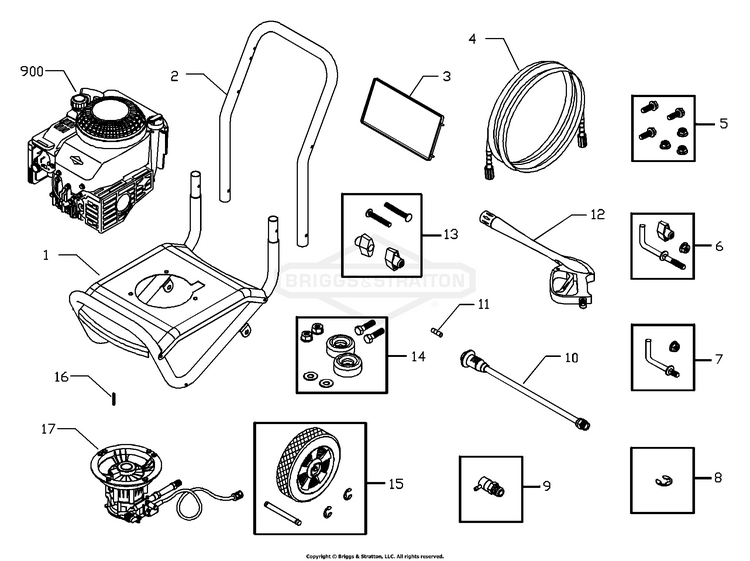 0202150 Briggs and Stratton Pressure Washer 2,450 PSI Elite