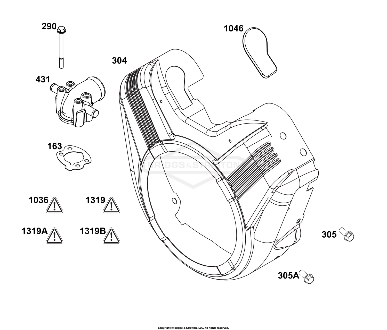Blower Housing and Air Cleaner Group