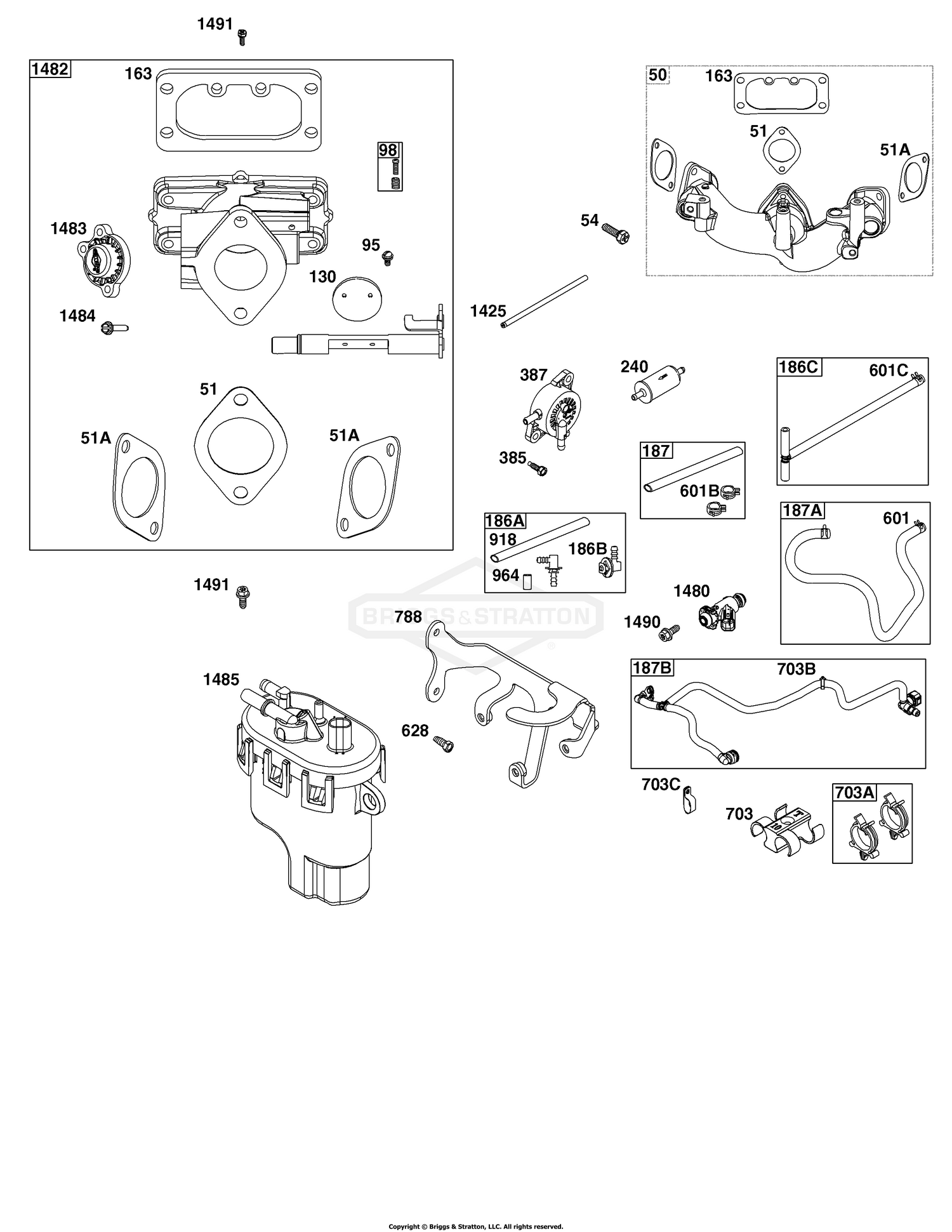 Throttle Body, and Fuel Supply Group