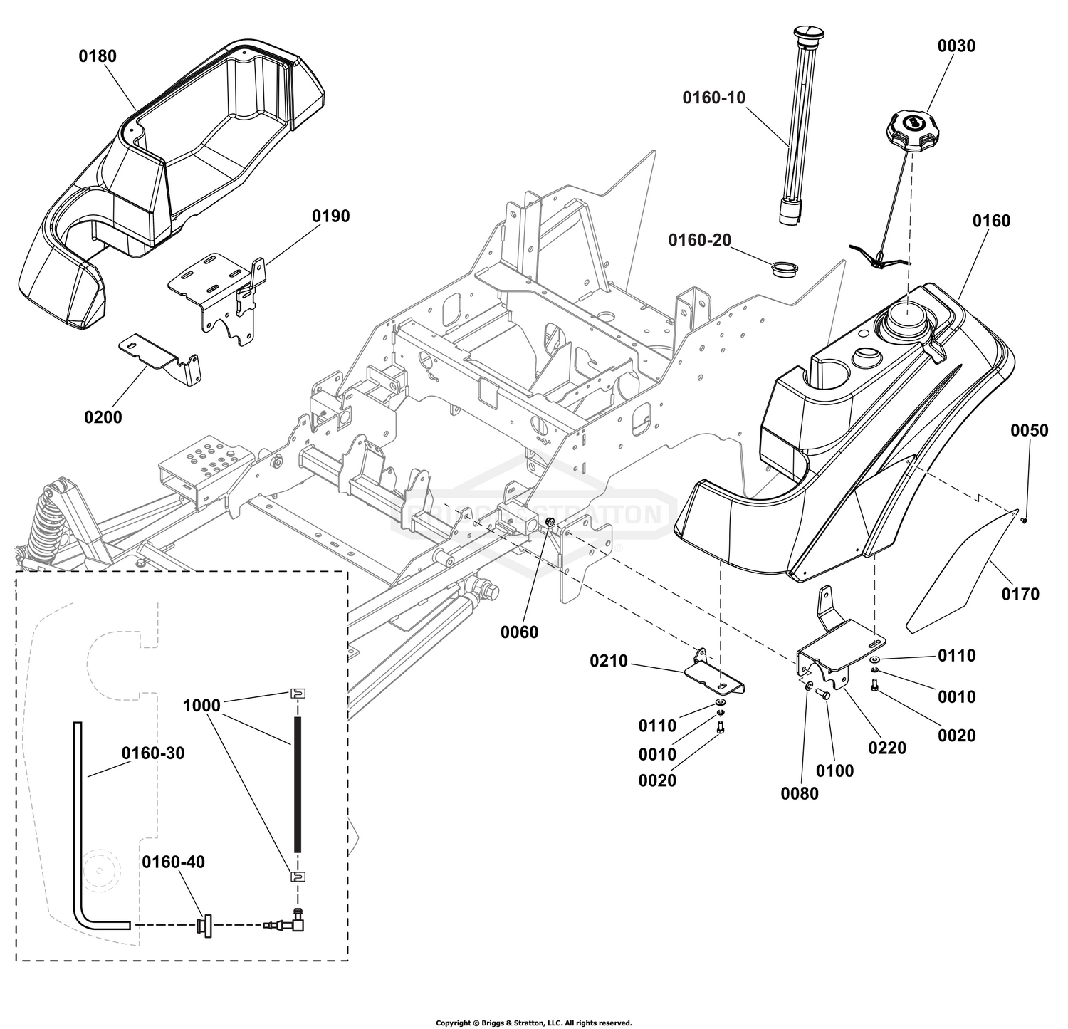 Fuel Tank and Mount Group