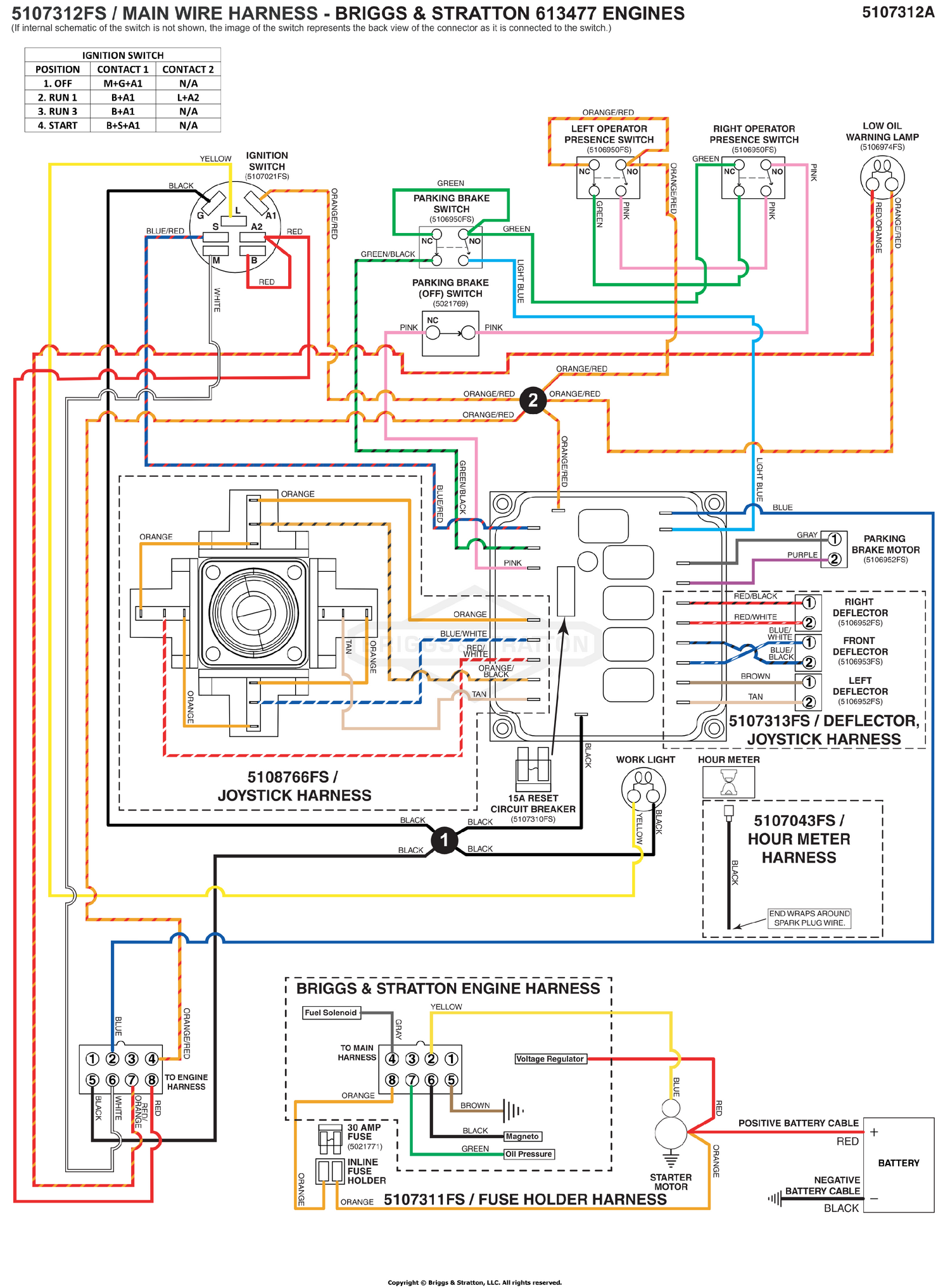 Electrical Schematic S/N: 4002219158 and Below