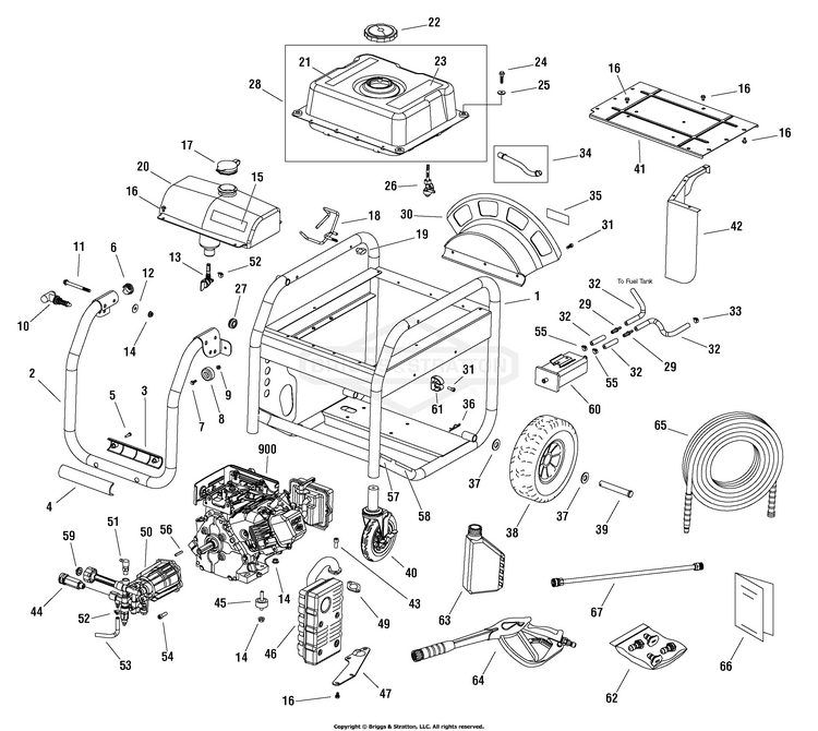 Briggs & Stratton 02049000 3,100 PSI Husqvarna Partswarehouse
