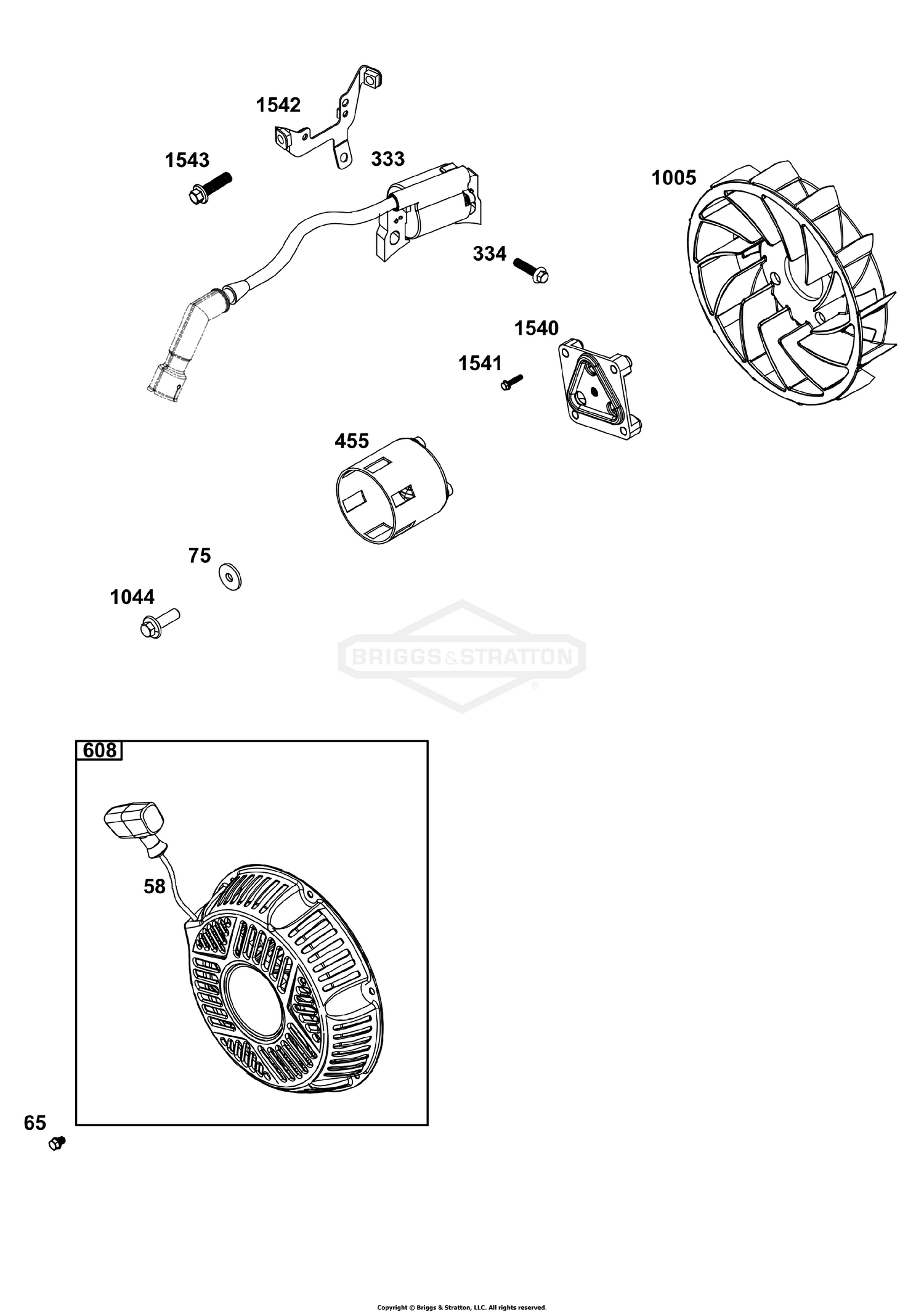 Flywheel, Ignition, Starter Group