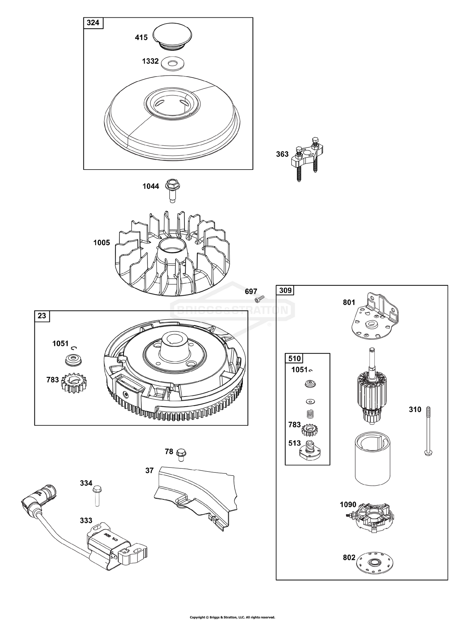 Flywheel, Ignition, and Starter Group