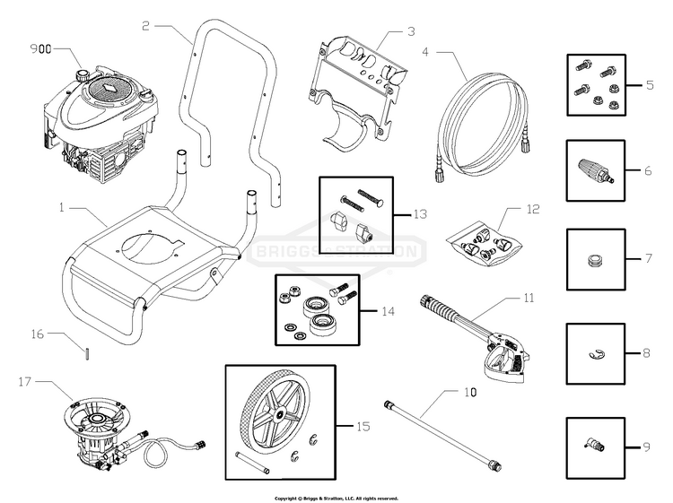 Briggs Stratton Ricambi Carburatore Compatibile Per Motori Briggs & Stratton 19-19.5 HP - Ricambio Per Artigiano E Altri Pompetta Benzina Decespugliatore - Foto 8