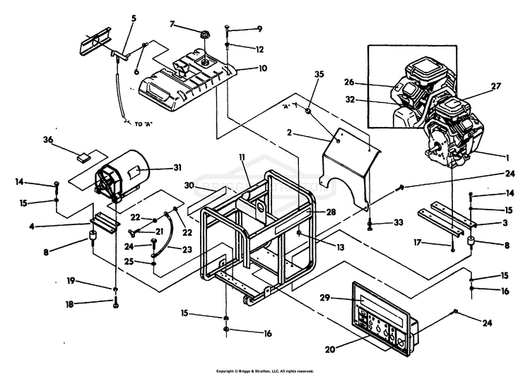 9807-0 Briggs and Stratton Portable Generator MC8000 - PartsWarehouse