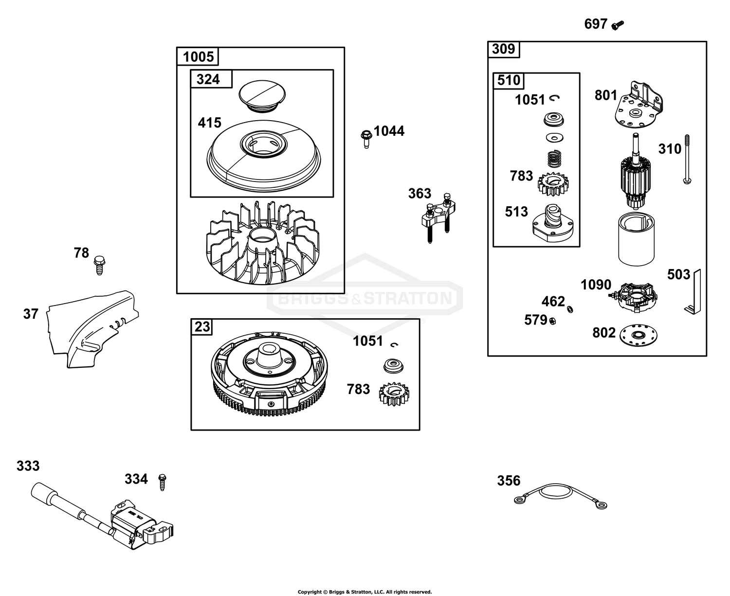 Flywheel, Ignition, and Starter Group