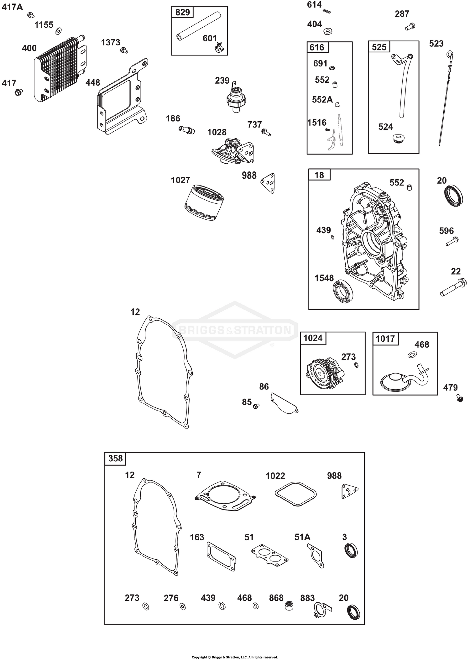 Crankcase Cover/Sump and Lubrication Group