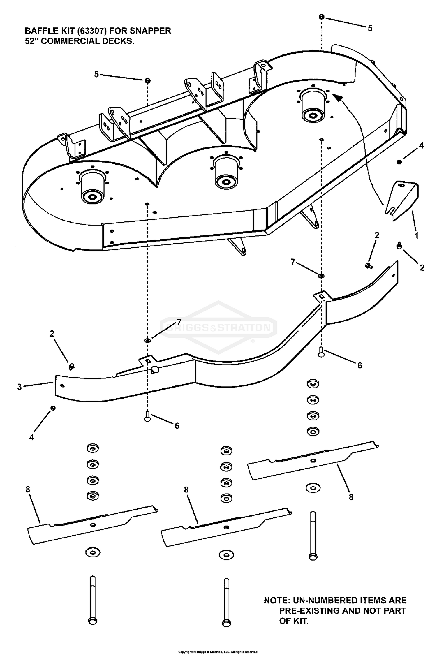 ACCESSORY, 52" Baffle Kit