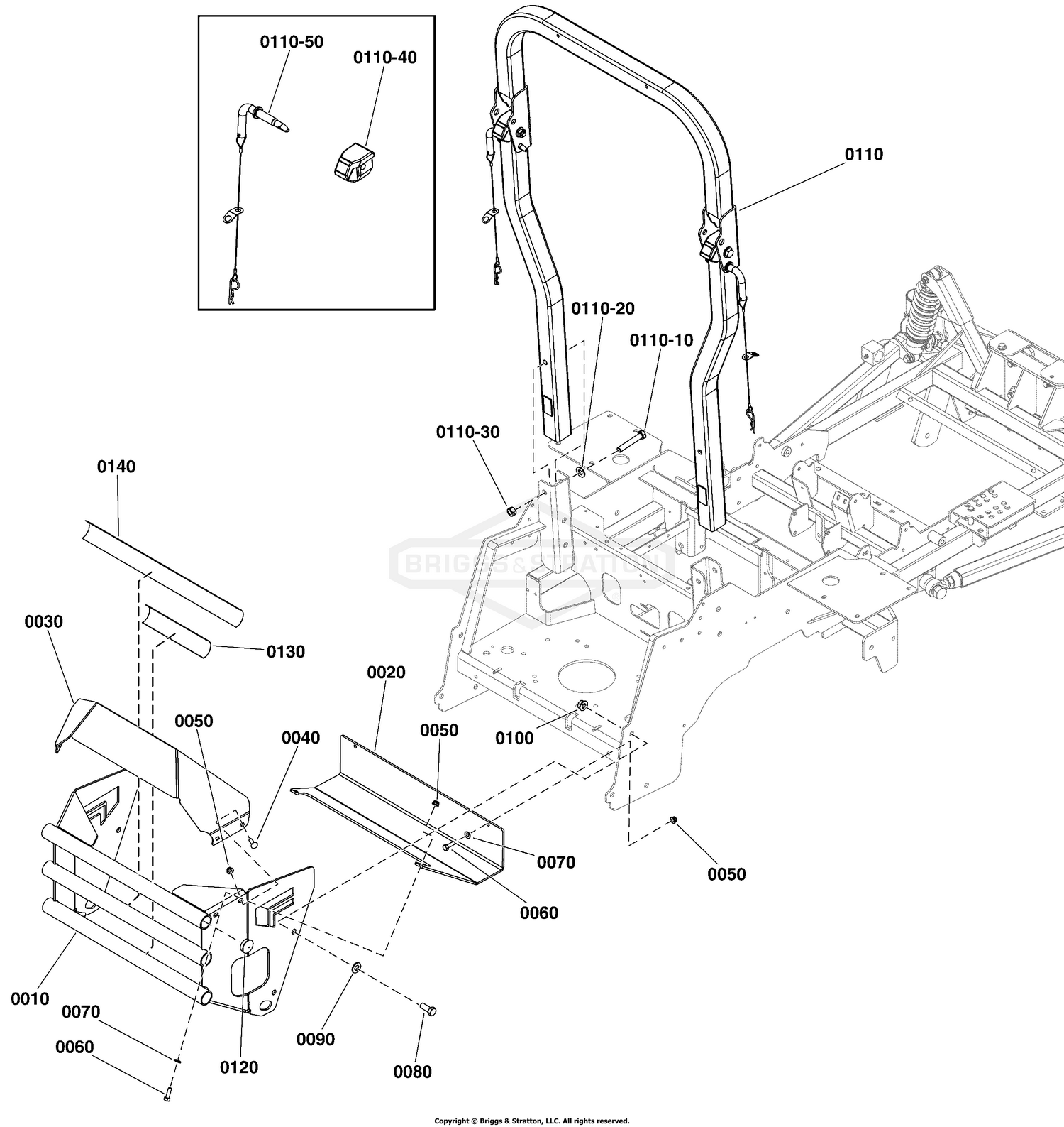 Rear Bumper and ROPS Group