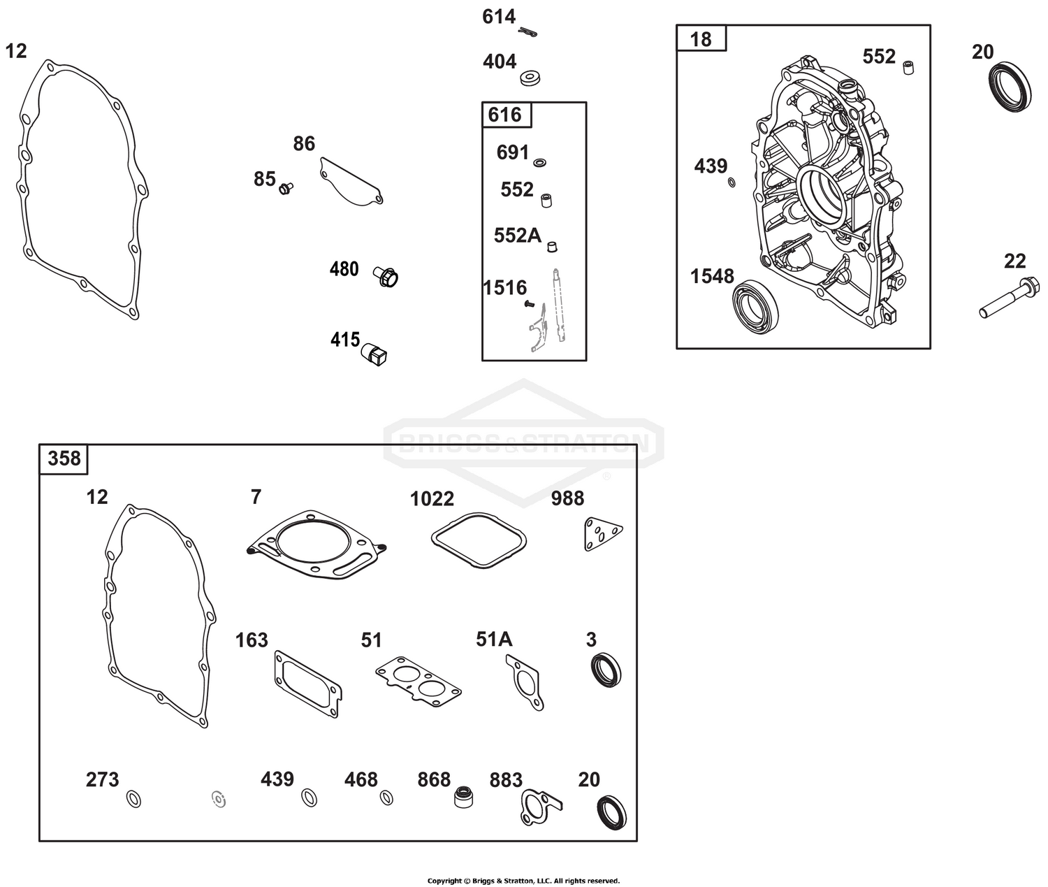Crankcase Cover/Sump Group