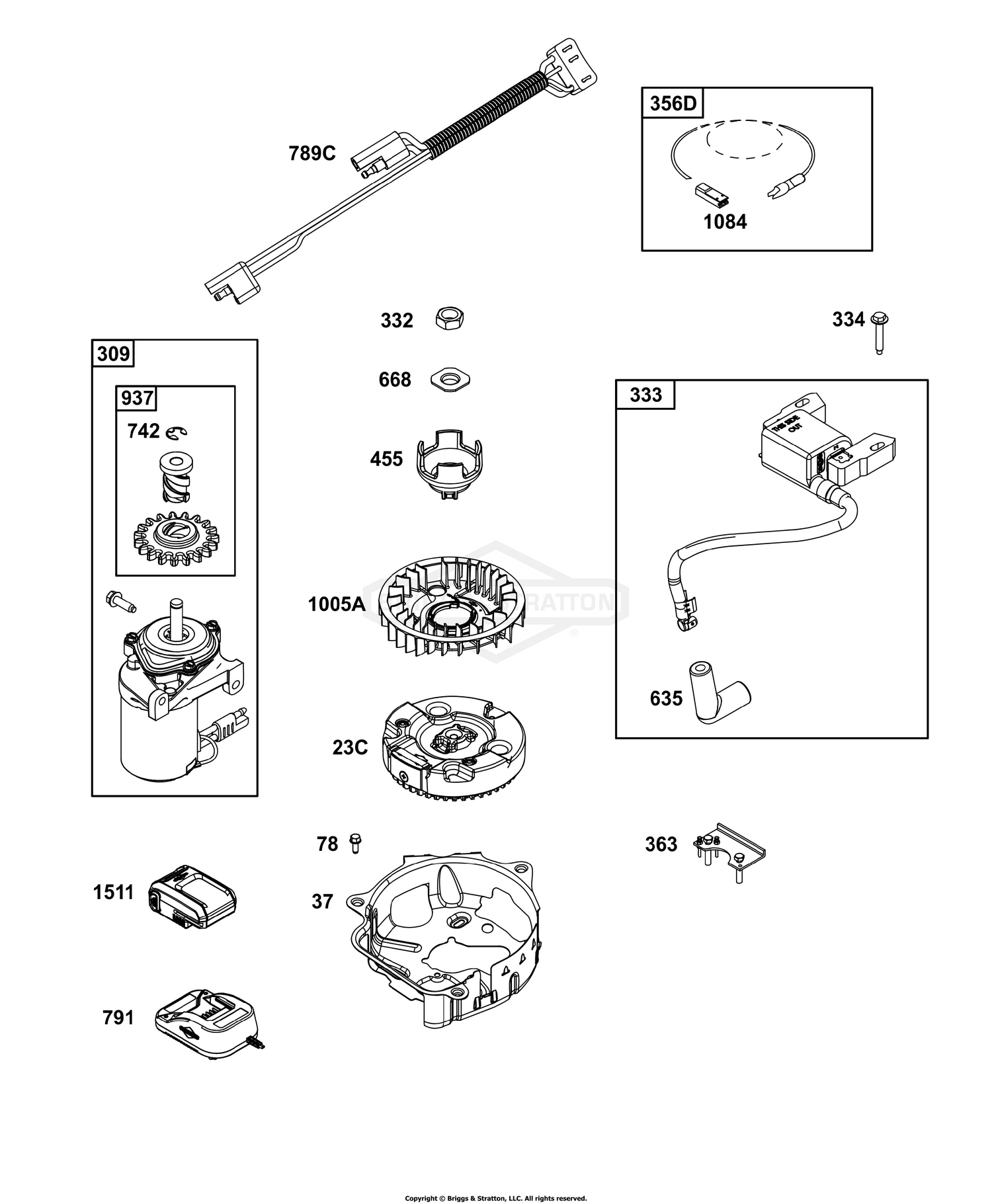 Flywheel, Ignition, and Starter Group
