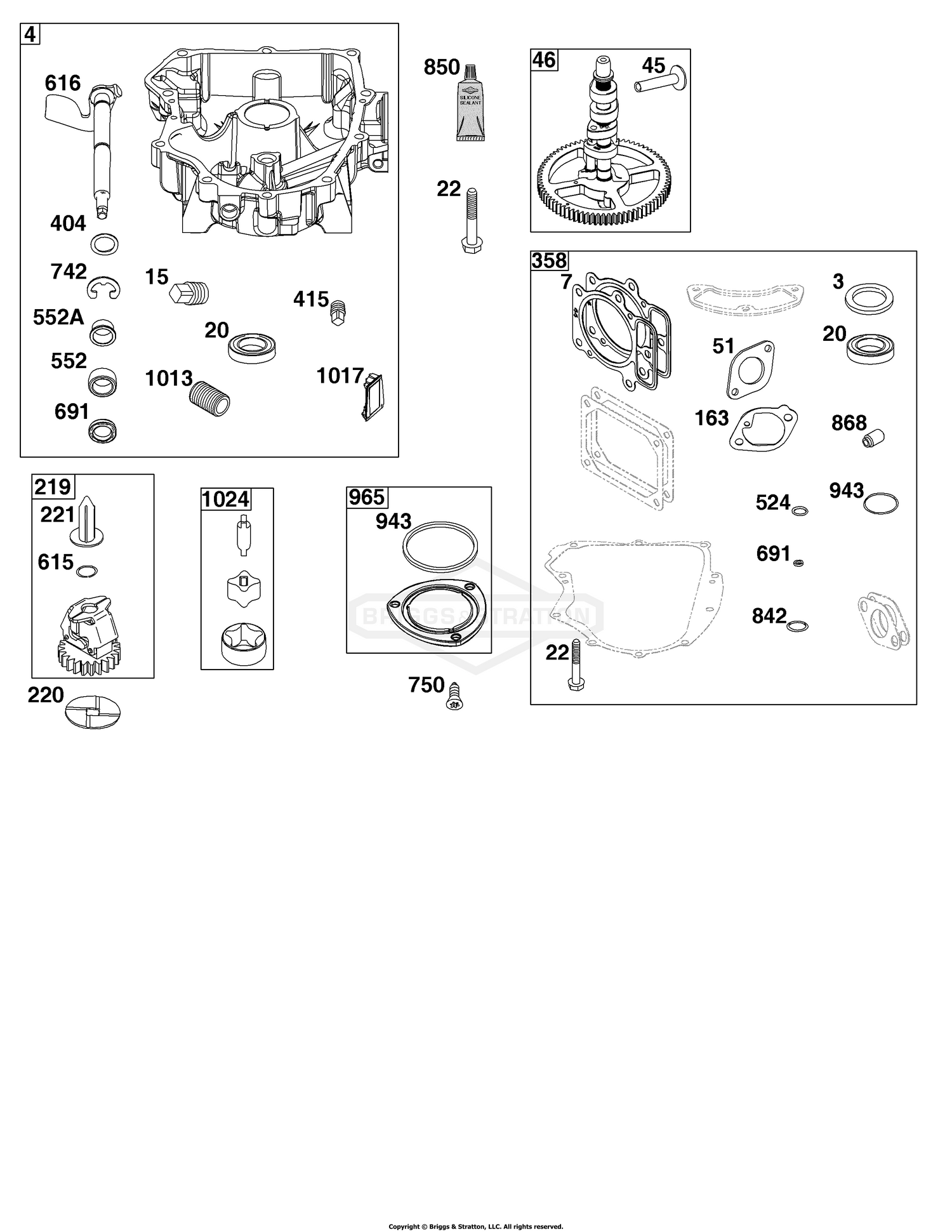 Crankcase Cover/Sump Group