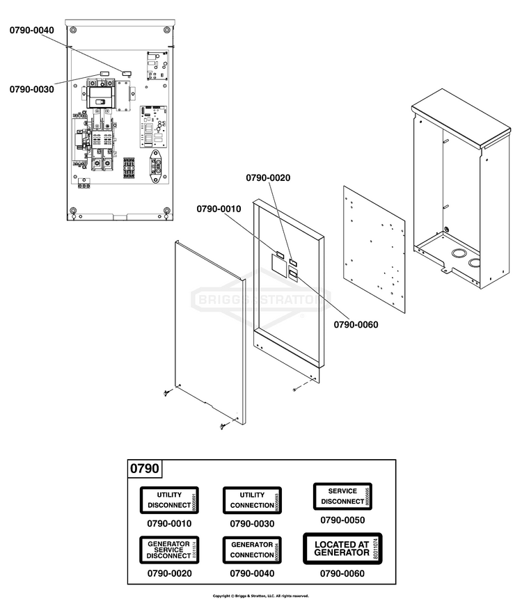 071068-02 Briggs And Stratton Transfer System 200 Amp Automatic ...