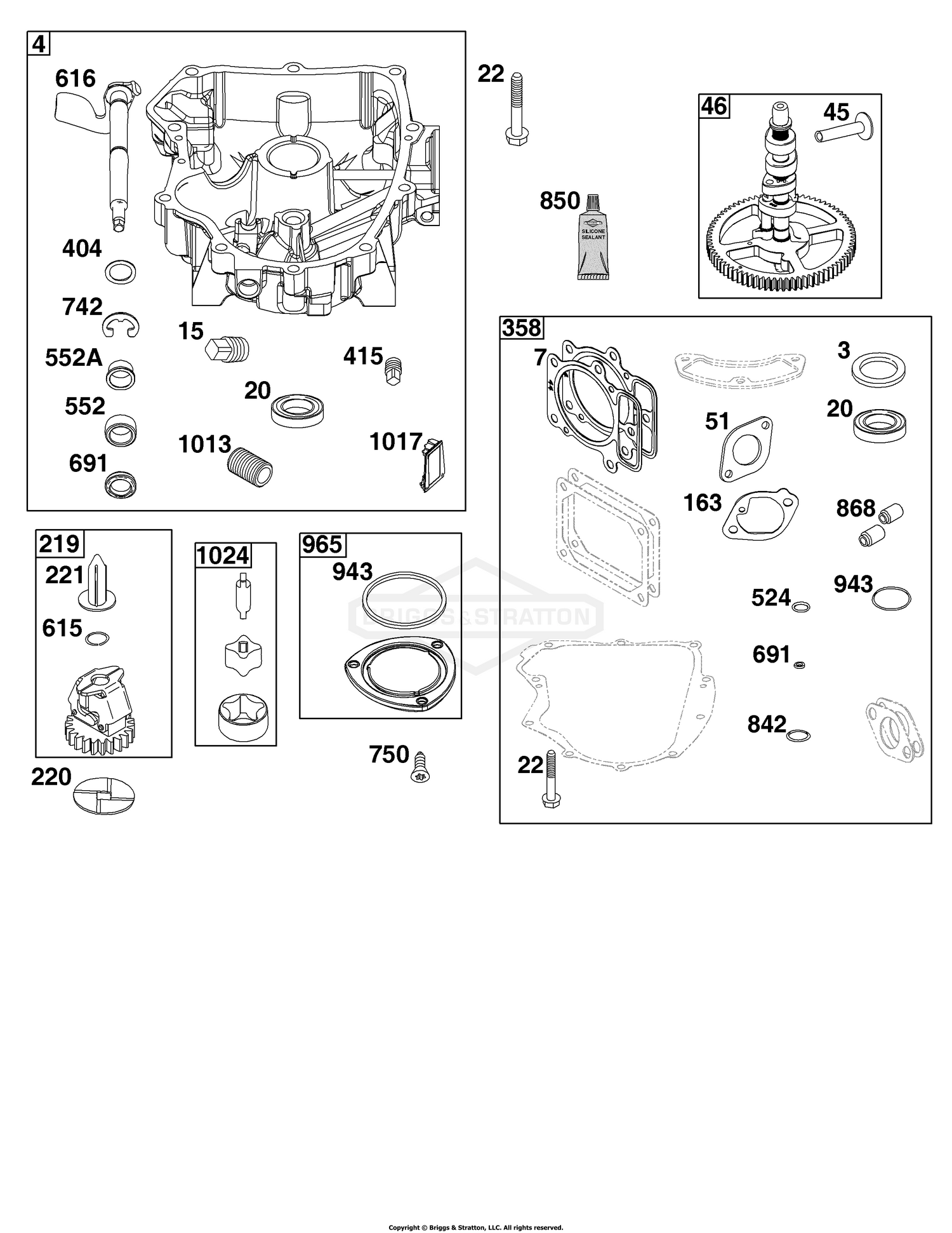 Crankcase Cover/Sump Group