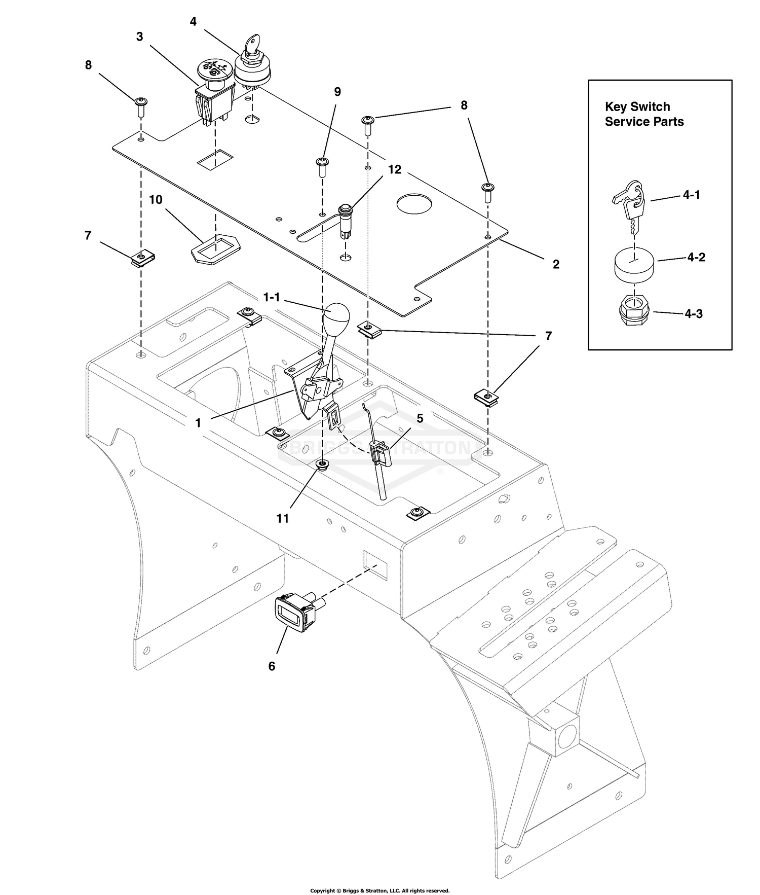 Instrument Control Panel Group  S/N: 4002403853 and Below
