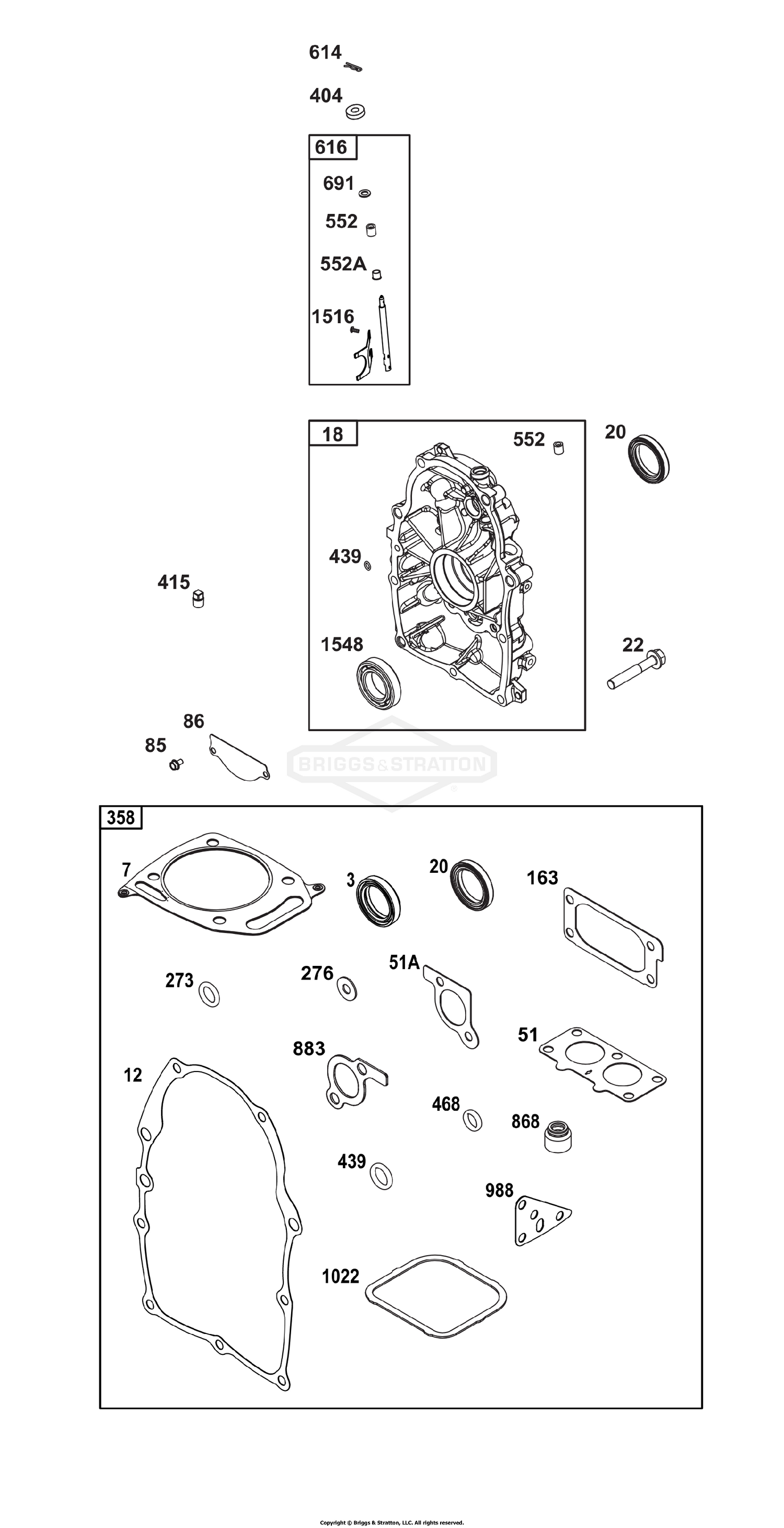 Crankcase Cover/Sump Group