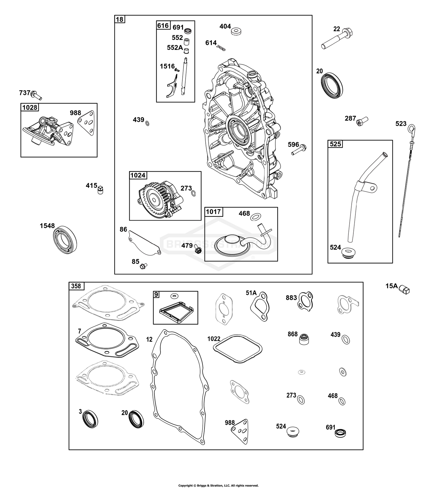 Crankcase Cover/Sump Group