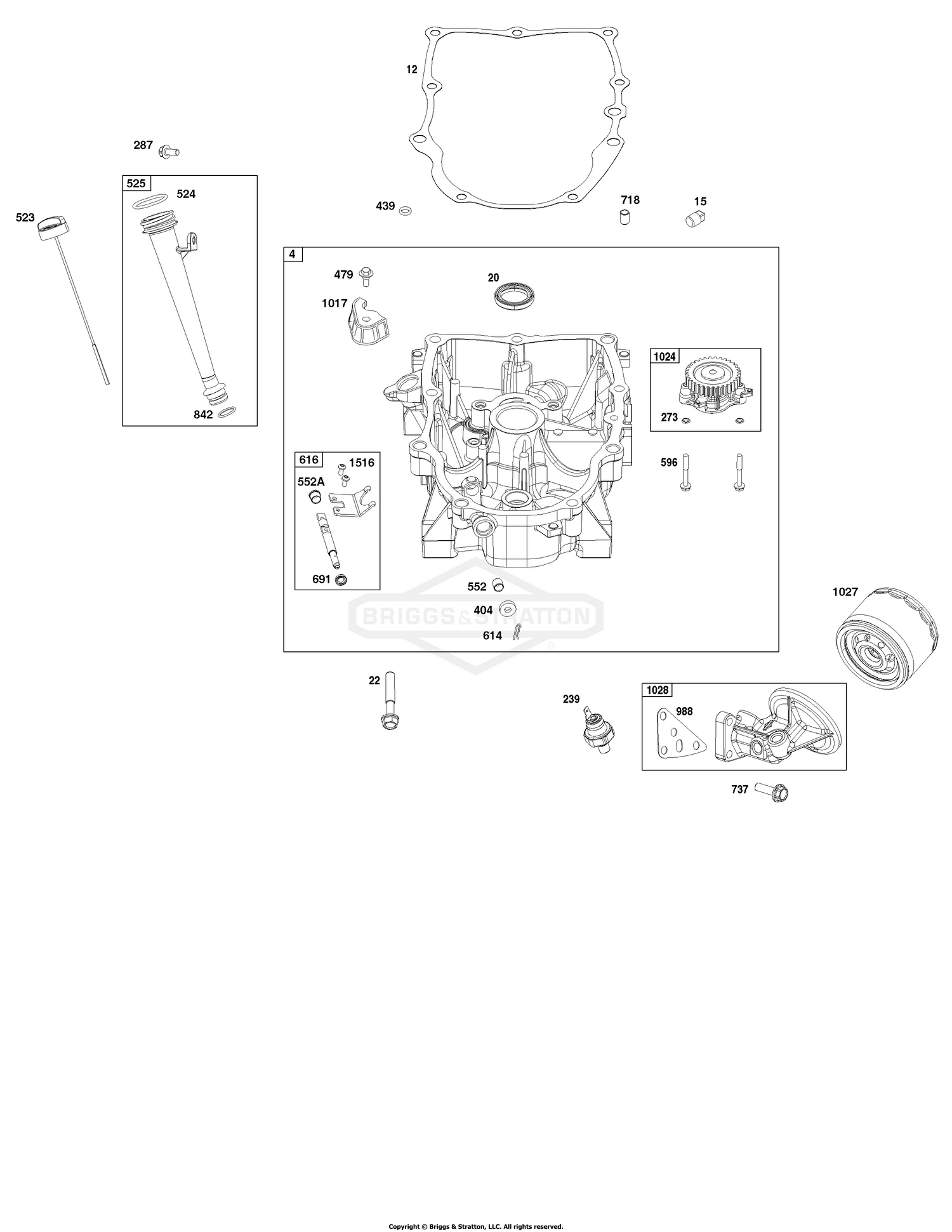 Crankcase Cover/Sump and Lubrication Group