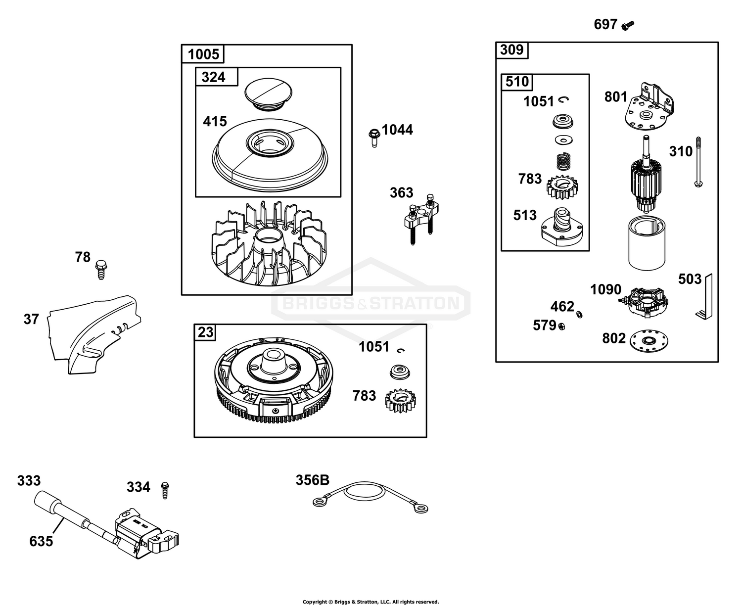 Flywheel, Ignition, and Starter Group