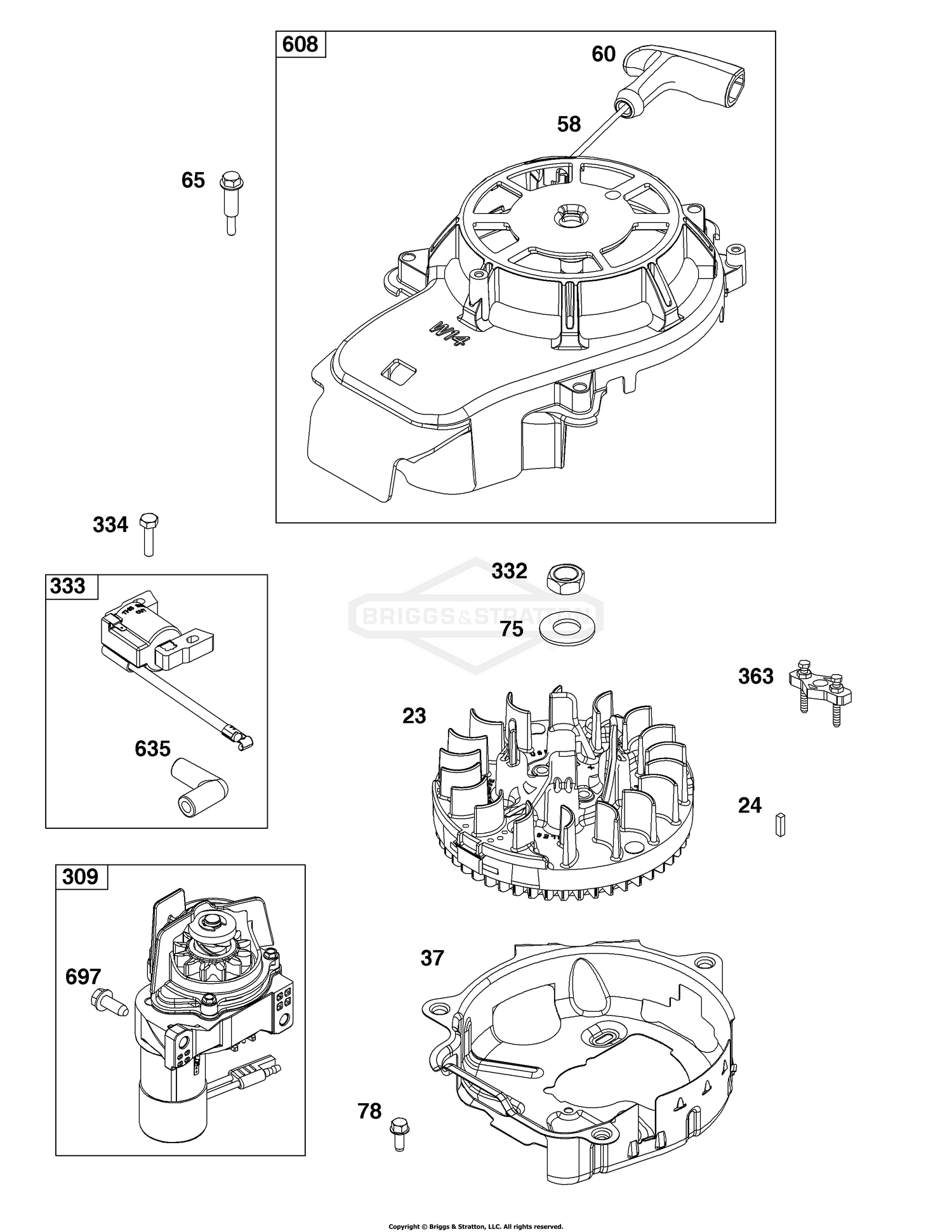 Flywheel, Ignition, and Starter Group