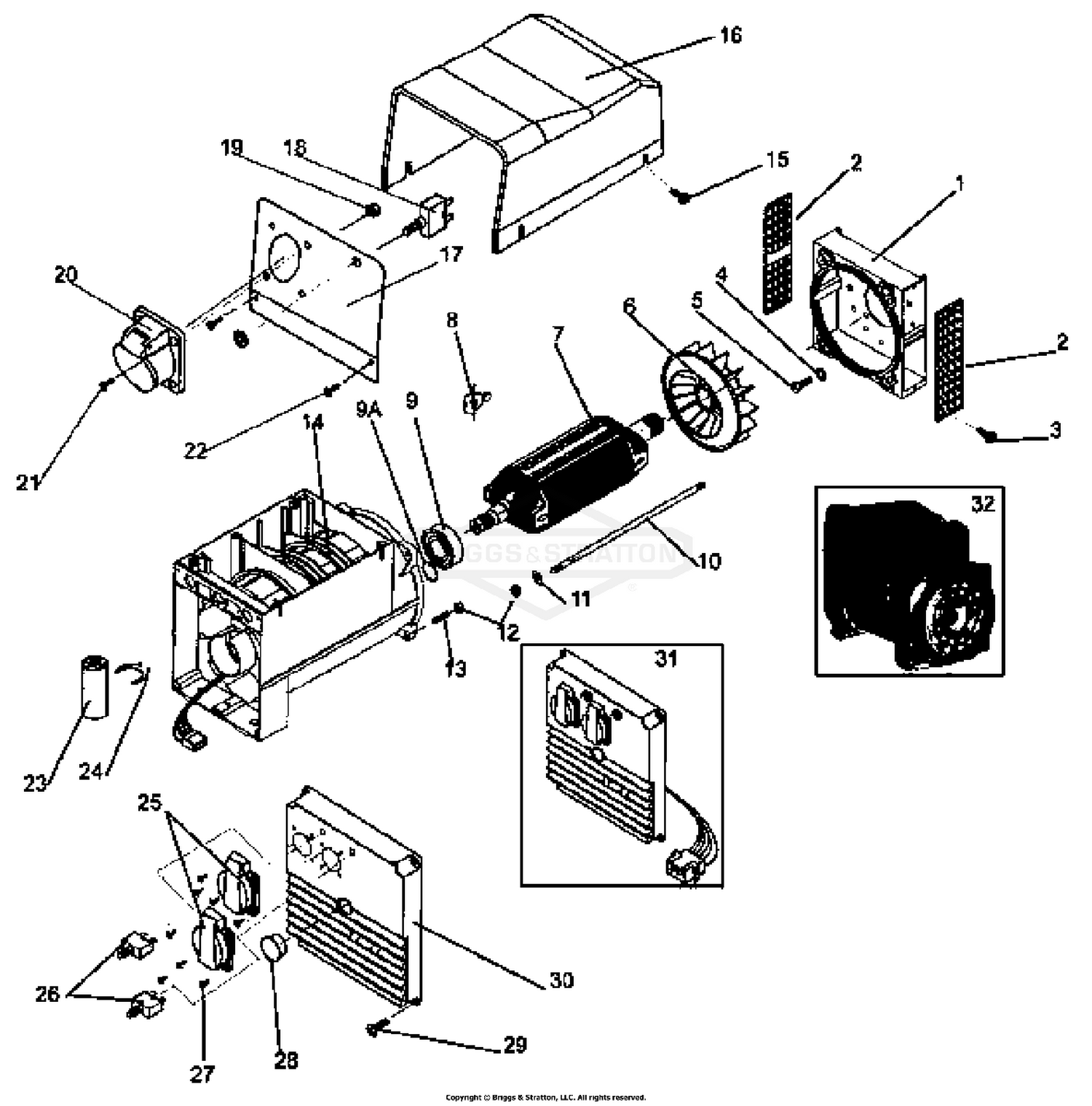 Alternator & Outlet Panel