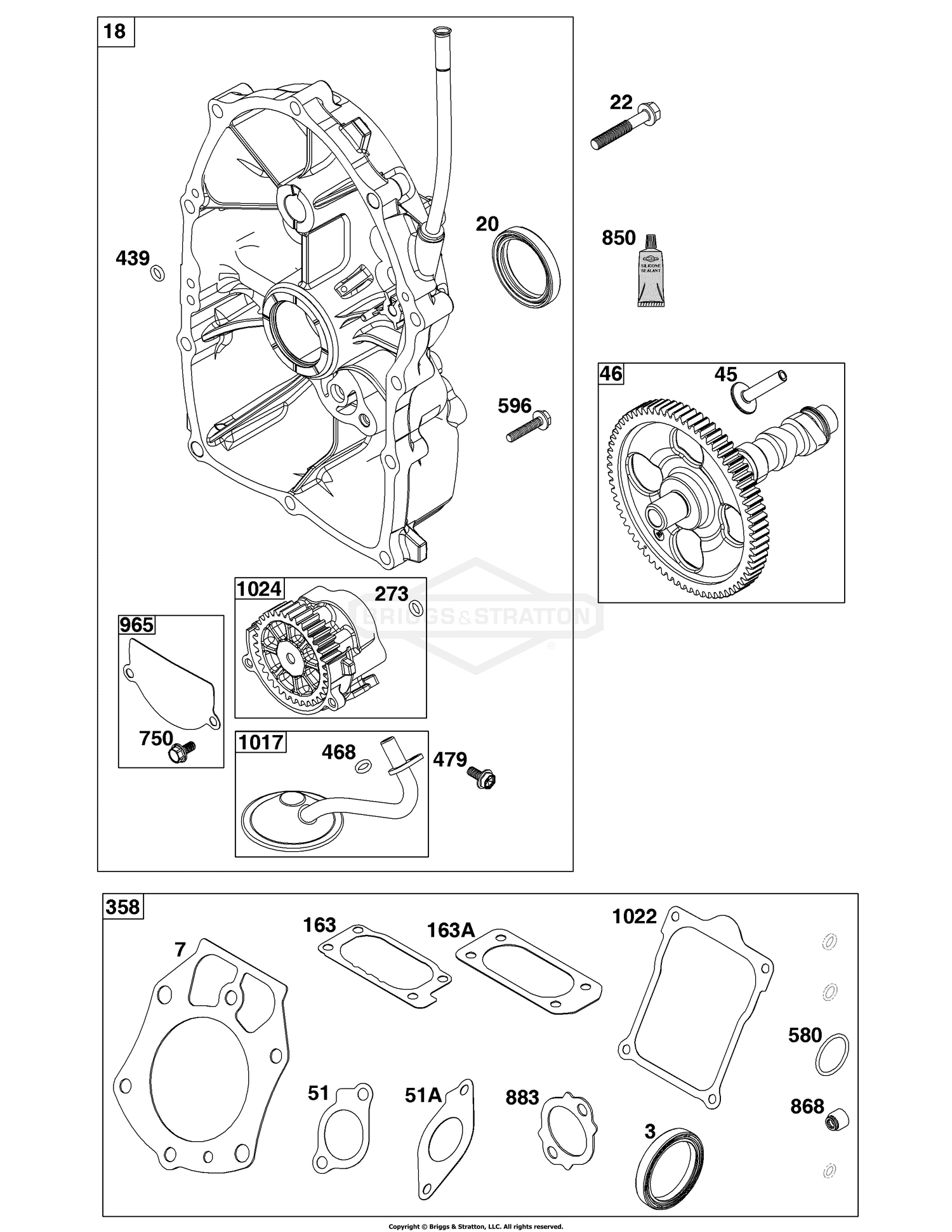 Crankcase Cover/Sump Group