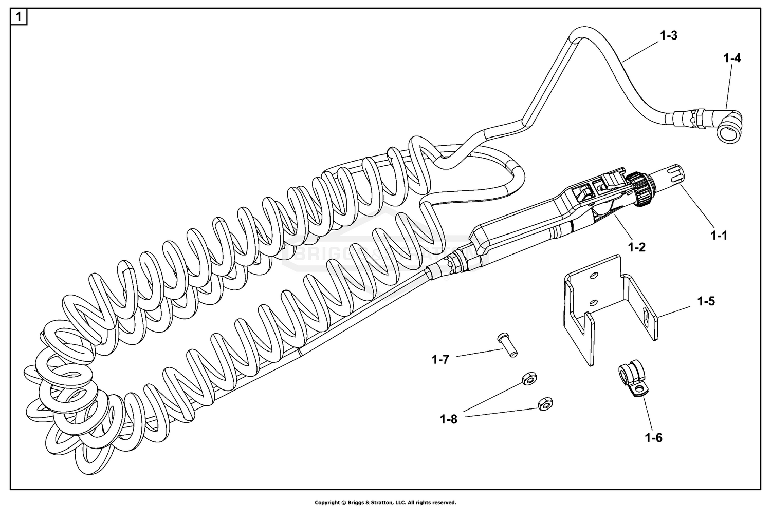 Spray Wand Assembly - 5106138 (SPW-200-1) For models serial number 30000003685 and Below