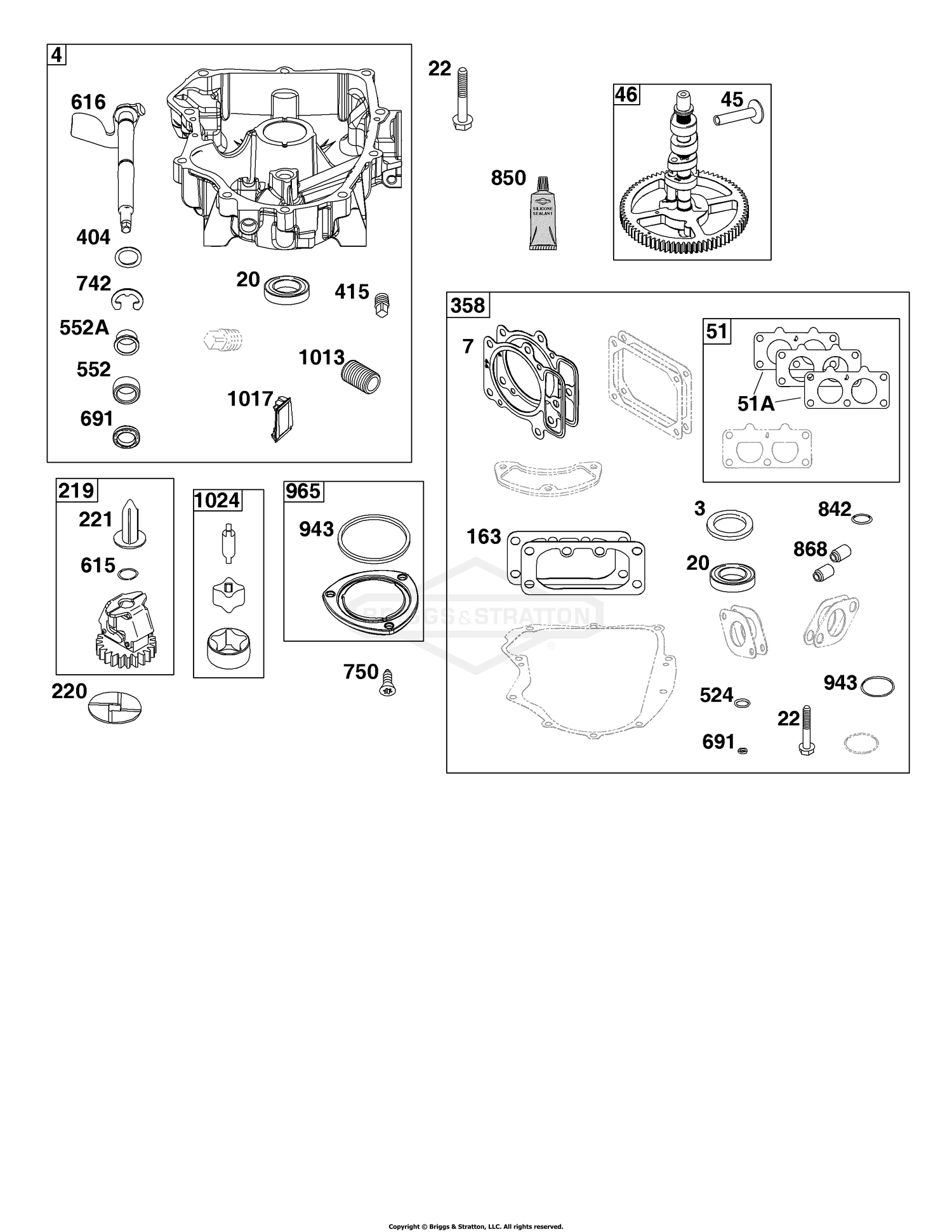 Crankcase Cover/Sump Group