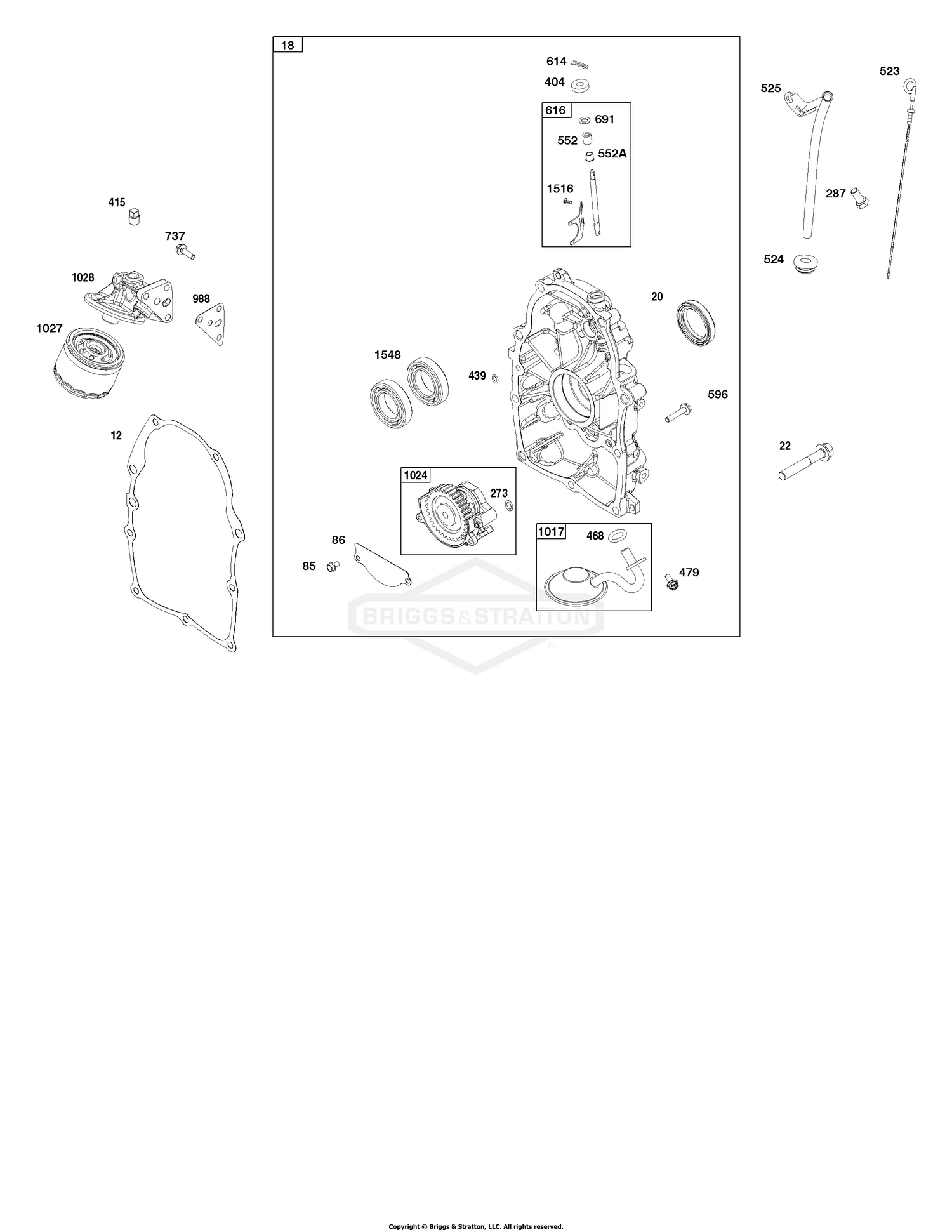 Crankcase Cover and Lubrication Group