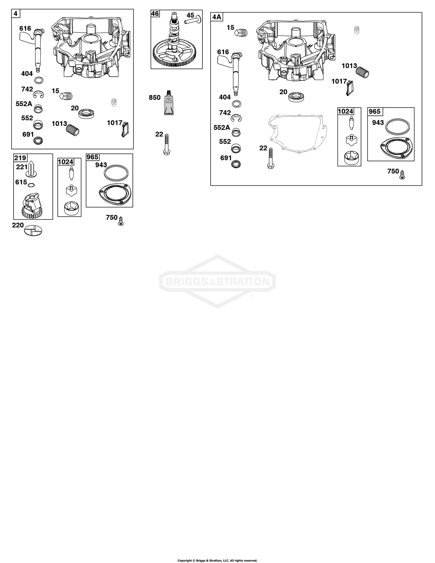 Crankcase Cover/Sump Group