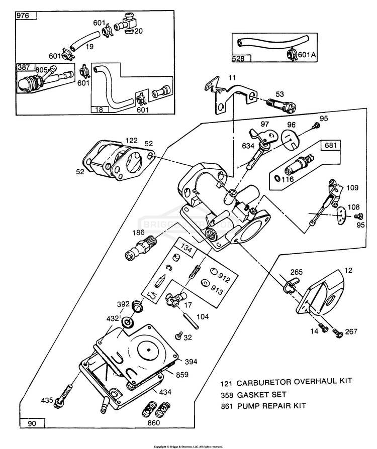 Briggs and stratton online 300e series primer bulb