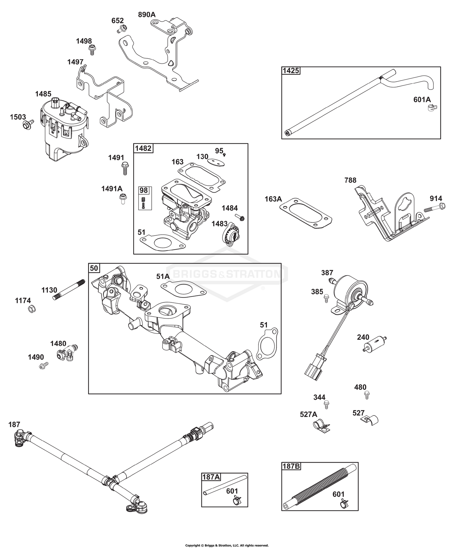 Throttle Body, and Fuel Supply Group