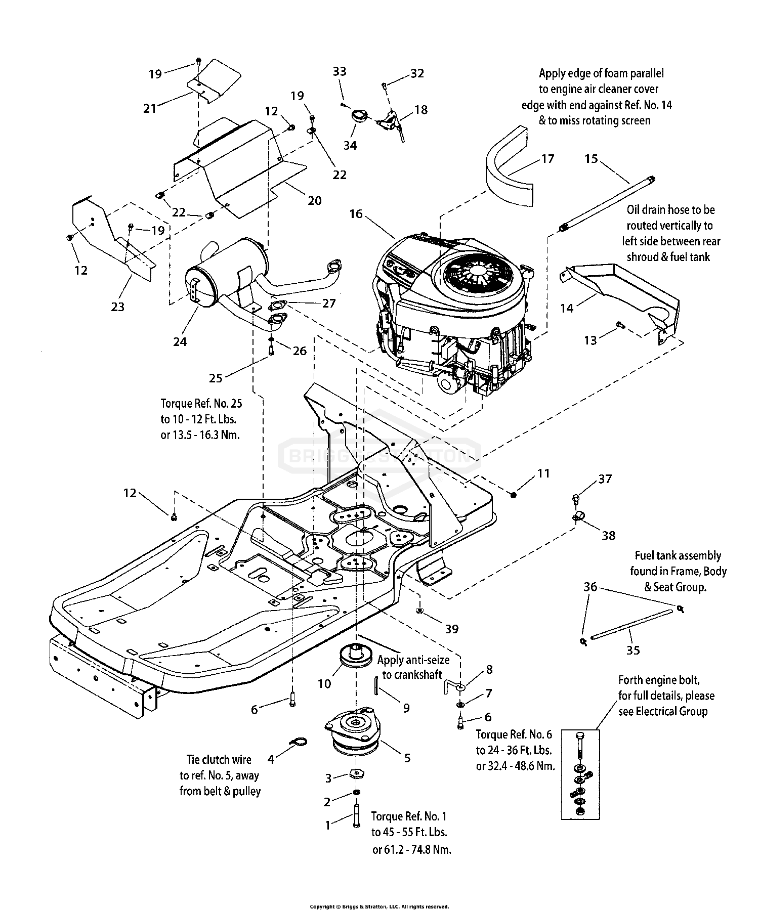 Engine Group, 26 HP B&S, PRO