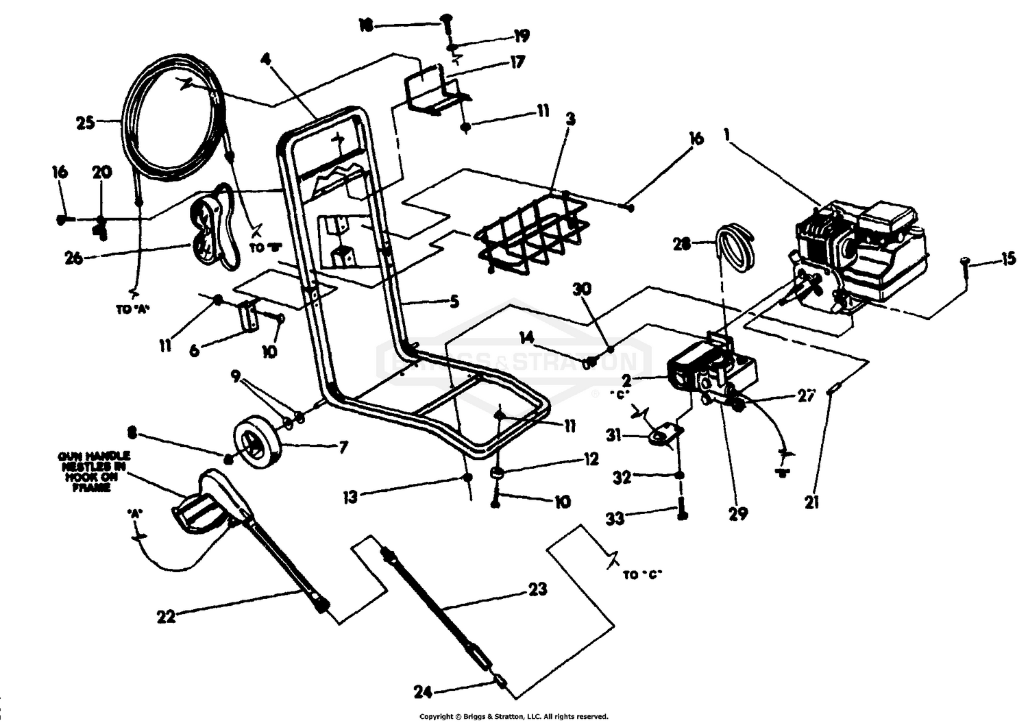 Pressure Washer & Cradle No. 93215