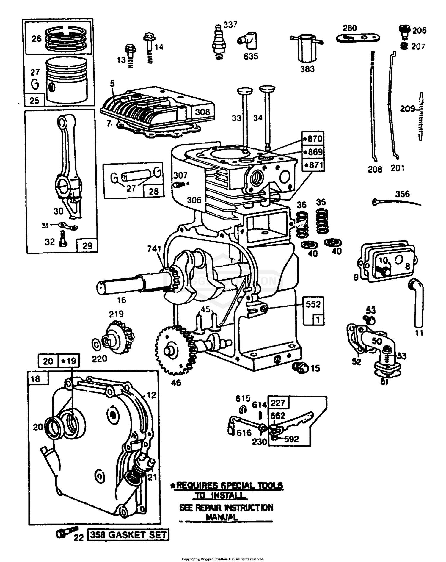 briggs and stratton 4 stroke engine