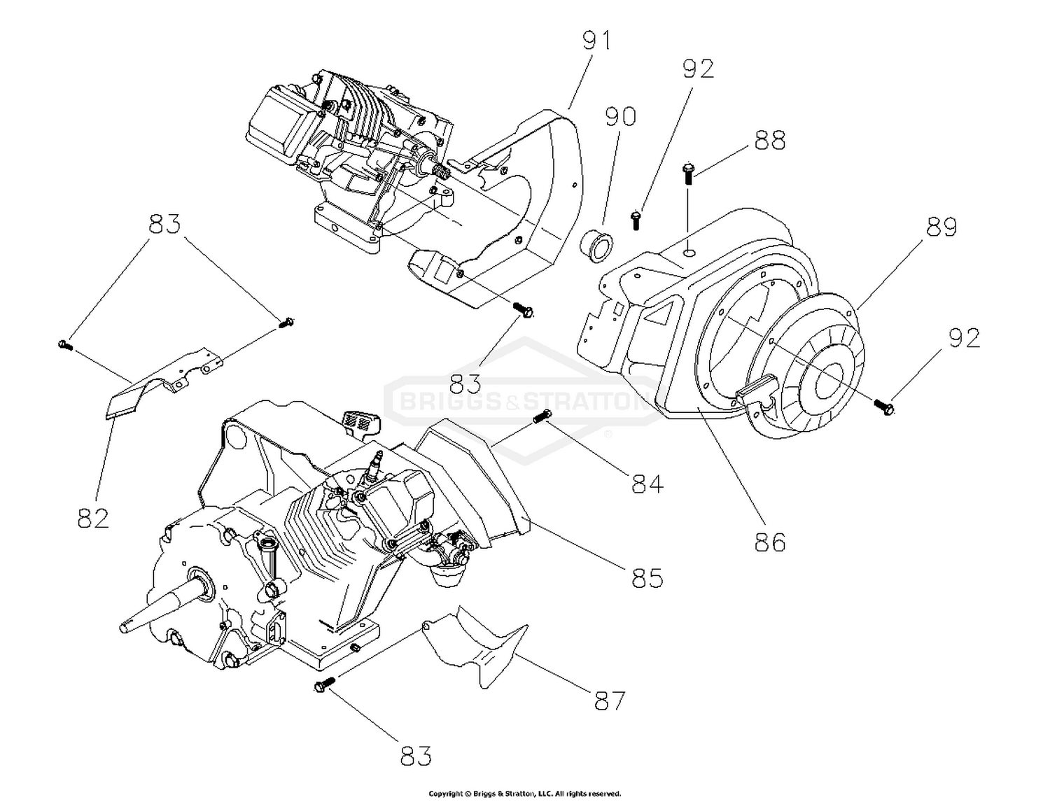 Blower Housing & Recoil Assembly