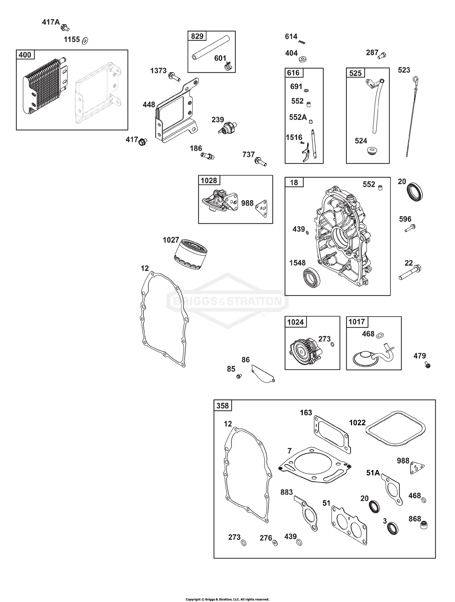 Crankcase Cover/Sump and Lubrication Group