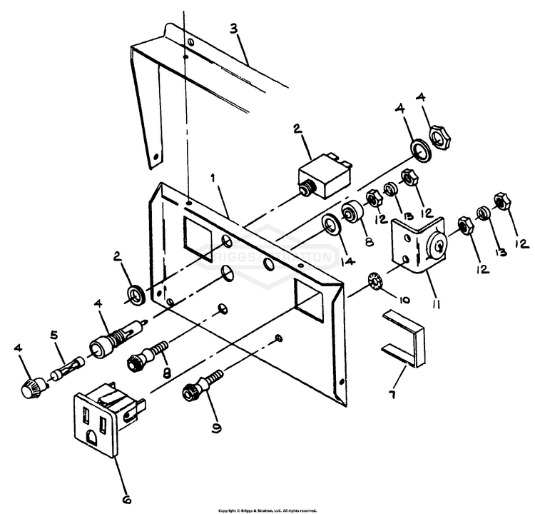 87501 Briggs and Stratton Portable Generator G2450, 2,250 Watt PartsWarehouse