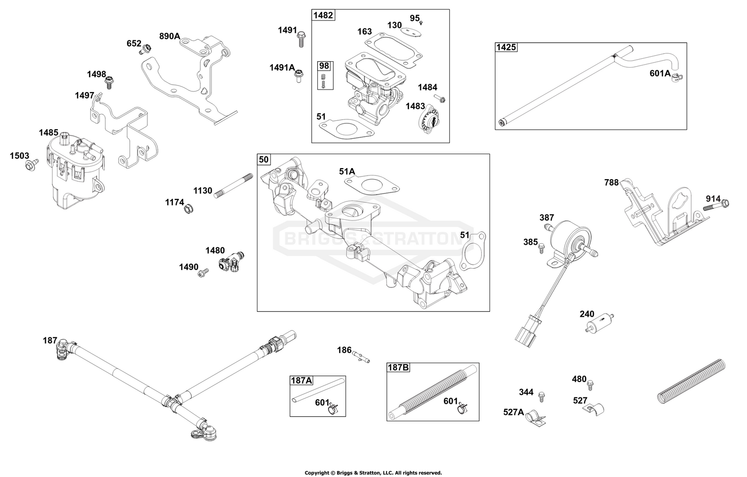 Throttle Body, and Fuel Supply Group