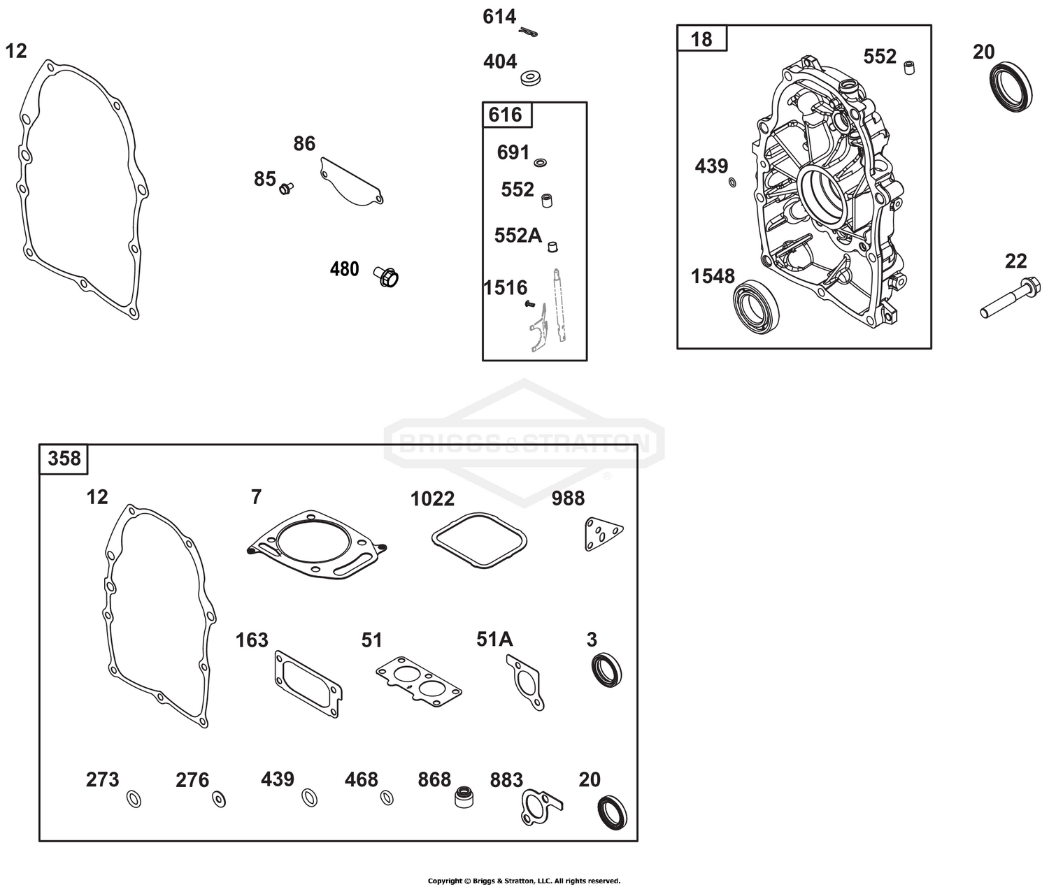 Crankcase Cover/Sump Group