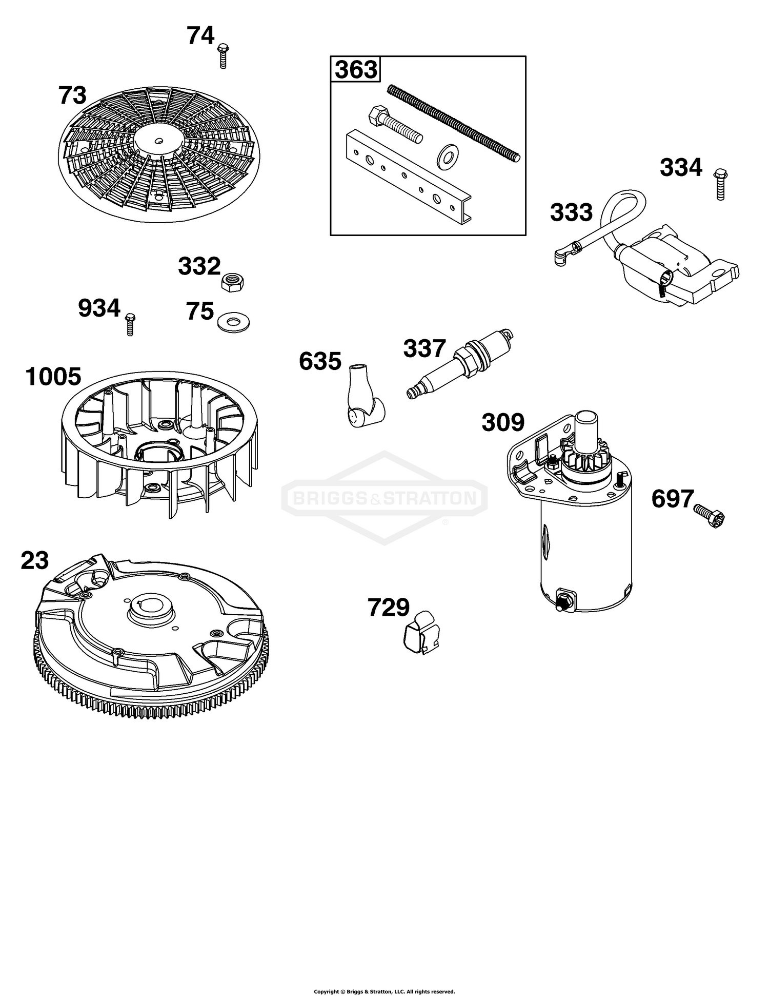 Flywheel, Ignition, and Starter Group