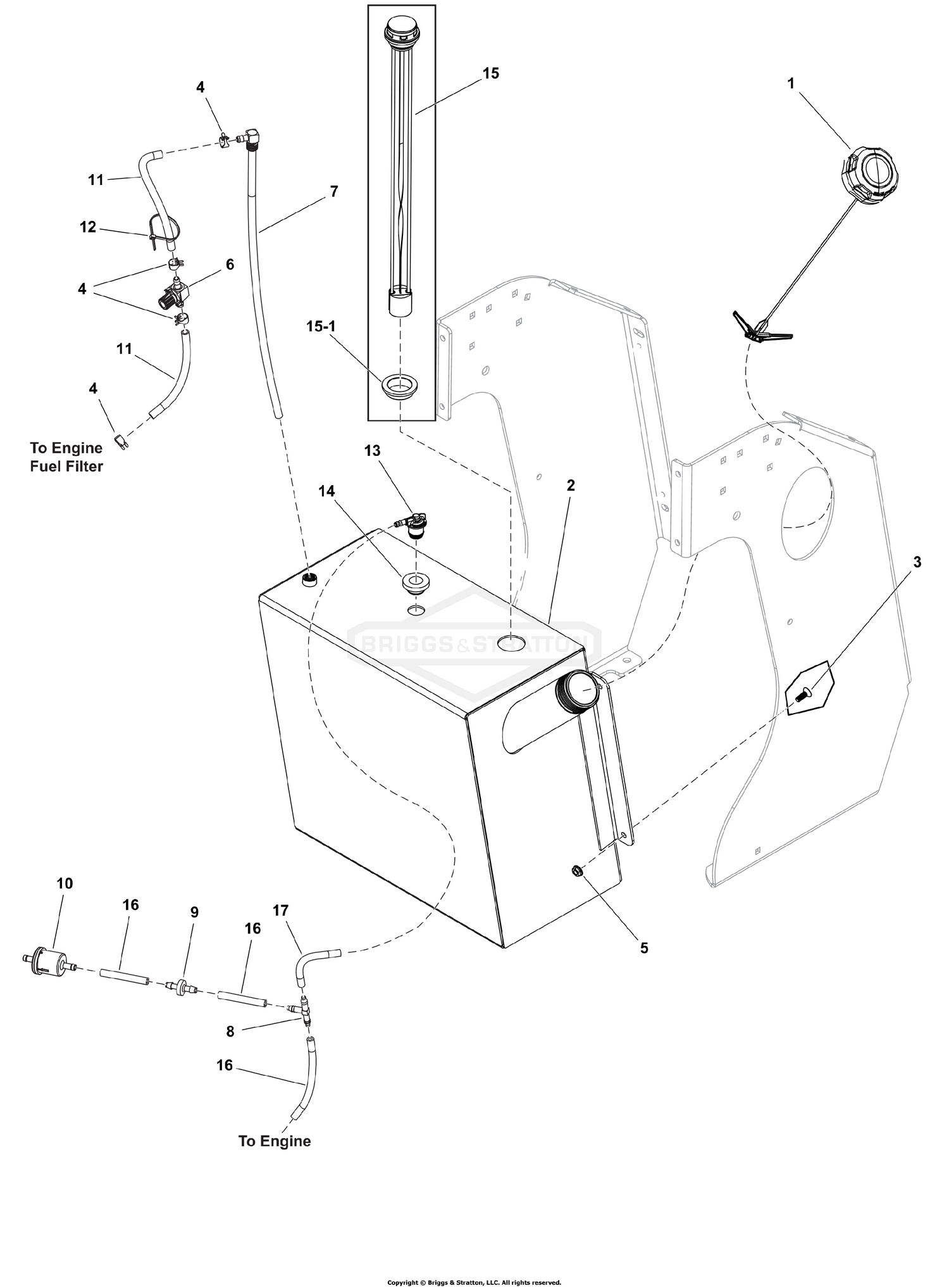Fuel Tank and Hose Group